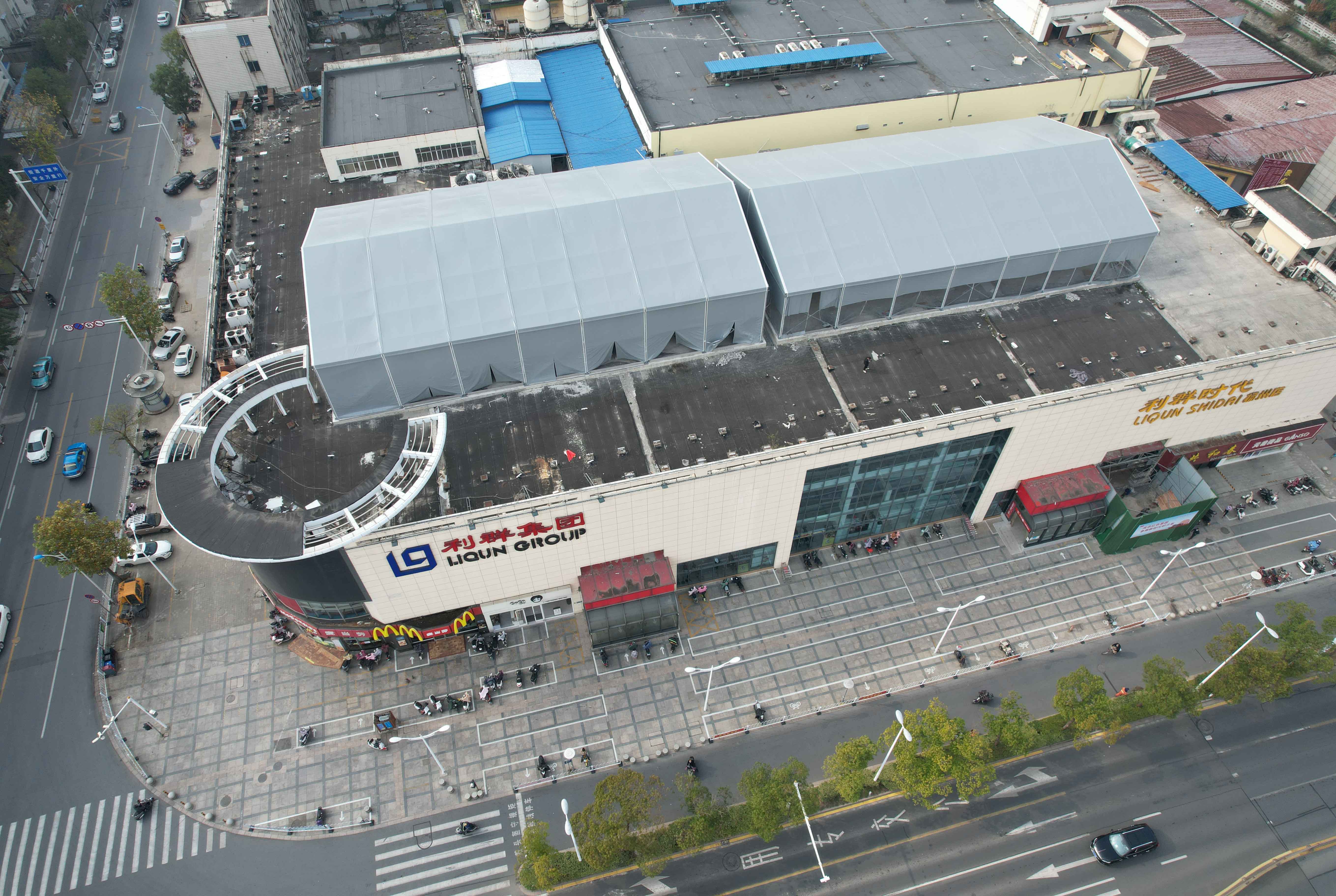 img of 揚(yáng)州20米樓頂籃球篷房